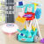 大扫除玩具 儿童扫地玩具扫把簸箕组合套装仿真过家家打扫清定制 清洁车玩具套装【绿】