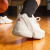 adidas米切尔4代超轻减震回弹防滑签名版专业篮球鞋男女阿迪达斯 汉玉白/清澈棕(推荐选大一码) 40.5