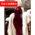 利麦（LIEEMIYE）订婚衣服女冬季旗袍改良敬酒服新中式红色礼服高端轻奢小众丝绒挂 图片色 S