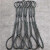 艾科堡 插编钢丝绳套直径16mm长6米起重吊装双扣油编吊索具AKB-GSS-09