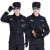 海斯迪克 HKZJ-33 保安服 工作服作训服执勤衣 秋冬长袖套装+标志+腰带+帽子 185