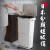 日式双层分类垃圾桶干湿分离厨房余带盖大号带轮防臭 下单送垃圾分类标贴(全国