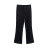 皮尔卡丹（PIERRE CARDIN）安斐欧娜春夏新款氨纶弹力高腰微喇叭舒适显瘦女休闲长裤 黑色 XL