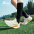 特步（XTEP）氢风科技系列跑步鞋男士运动鞋春夏新款网面透气男鞋减震回弹跑鞋 帆白/荧光青柠绿 【氢风7.0】 40