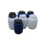 全新塑料化工桶方罐圆桶加厚涂料桶工业桶储水桶酒水桶带盖50L60L 35L化工桶（白色）
