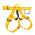 京特 攀岩带半身安全带户外登山拓展高空作业安全带  （黄色） 
