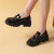 回力（Warrior）女鞋小皮鞋粗跟增高商务工作鞋亮面乐福鞋 WXP(WZ)-1542 黑色 37