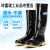 上海双钱高筒防水雨鞋加厚牛筋防滑耐磨耐酸碱中筒劳保工地男雨靴 702雨鞋