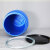 撼顿 加厚带铁箍法兰桶化工塑料桶发酵泔水桶【加厚105L蓝色（矮粗款）】