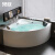 果敢 亚克力冲浪按摩恒温三角浴缸 双人扇形成人浴缸 多规格可选 120 空缸 1.2m