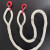 定制两头扣吊绳 带钩 起重吊带 美式吊钩 吊装绳 尼龙绳 可做一头 3T 2米 单钩