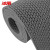 冰禹 BYly-67 塑料PVC防滑镂空垫地垫 S形加厚地毯地垫 灰色 0.9m*15m(5.5mm厚)