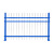 锌钢围墙护栏工厂小区学校别墅铝合金院墙栏杆防护栏定制铁艺围栏 铁艺围墙护栏1.2/1.5/1.8米高 可定制 详