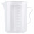 纳仕徳 SY5018 烧杯 加厚塑料量杯 pp刻度杯 实验室器皿烘焙量杯 量杯 无盖1000mL（2个）