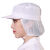 HKFZ车间加工帽男女食品厂帽子食品服工作帽发网帽卫生帽系带白色蓝色 天蓝色 均码男女通用