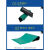 防静电台垫防滑耐高温橡胶垫绿色胶皮桌布工作台垫实验室维修桌垫 亚光绿黑色0.3米*0.4米*2mm 分别宽度长度