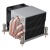 金钱豹散热器INTEL全新4热管通用2u服务器i900k风冷风扇 2011正方形散热器80*80mm