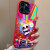 爱心骷髅手机壳适用iqoo12彩色11感vivox100创意x90pro+艺术10潮牌9男女款n xx10921-彩银壳-紫色 vivo S17e