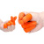 得筑工品 一次性麻点乳胶手指套乳胶手指套 保护手指套 橙色L（1公斤) 