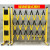 适用电力施工安全护栏玻璃钢绝缘移动伸缩围栏道路警示隔离栏栅栏围挡 适黑黄1.2米*4米长