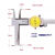带表内沟槽游标卡尺9-150200-300不锈钢高精度卡尺高精度 带表内沟槽9150 0.02