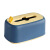 谋福 弹簧纸巾盒 抽纸盒可壁挂 北欧轻奢收纳纸抽盒(蓝黄色)