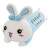 卡奇雅（KAQIYA）可爱超软粉色趴趴兔大抱枕兔子毛绒玩具女生睡觉布娃娃生日礼物女 粉色开心每 Z160 1.1米(收藏订阅优先发货)