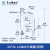 玻璃F4油水分离器四氟活塞玻璃活塞分水器双管油水分离器 LG油水分离器(双管)24*24