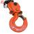 怀鸽 HS-Z02型圆形手拉葫芦倒链起重设备吊机具锰钢链条 橙色 2t 5.6m