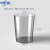 中环力安 PET透明垃圾桶无盖客厅办公塑料收纳桶纸篓【高级灰】ZHLA-8617