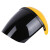 上陶鲸 电焊面罩 头戴式焊接焊工防护面屏 黄顶黑屏