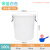 塑料水桶加厚大号带盖储水厨房发酵胶桶超大容量白桶蓄水大桶 100c白色带盖*+水勺