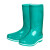 盾守 219女士三色中筒雨鞋 水鞋户外耐磨胶鞋防滑雨靴 绿色 36码