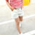 沁悦（QINYUE）女童棉短裤夏季2023新款纯色儿童休闲百搭中大童透气时尚外穿潮 粉色--短裤 130 建议身高120厘米穿/