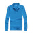易美丽诺 LC0153 长袖t恤polo衫翻领工作服周年聚会团体服  蓝色 3XL