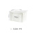 百金顿 乳白色塑料收纳箱带盖 工业风储物整理箱周转箱 杂物存放箱收纳盒 中号（48*33.5*28.5cm）