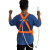 雷赢（LEIYING）LY-DL303 半身单小钩涤纶三点式双背安全带  橙色