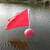 警示浮球ABS塑料空心太阳能灯旗子航道警示双鱼牌赛道海上航标灯 球直径30cm-红旗款