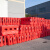 丰稚 防撞桶 移动塑料防撞桶 三孔水马注水围挡 道路施工护栏设施 红色120*70*12*25