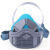 1502工业粉尘透气口鼻罩装修电焊硅胶呼器 面具10片纤维棉收藏送护目镜