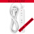 精选好货德国品质迷你插座USB插排带线小接线板手机充电插头2 0.5米白色弯头插头4插位
