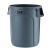 圆形塑料桶储物桶带盖大号垃圾桶户外小区物业塑料环卫桶加厚 特厚121升红（不带盖）