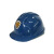 儿童安全帽幼儿园头盔小学生工程帽表演道具演出光头强帽安全头i 蓝色工程帽2-10岁