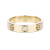 Cartier卡地亚戒指男女 4毫米宽镶嵌1颗钻情侣同款LOVE结婚对戒 0.02克拉钻石婚戒 预售 B4050700 18玫瑰金色 46