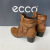 ECCO爱步复古粗跟尖头短靴时效休息百搭女靴型塑273173/053052 黑色01001 36