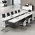 会议室长桌10人简约现代培训桌条形桌椅子带会议桌椅组合定制 4.米+16张椅子