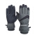 钢米 冬季户外防水加绒保暖手套 灰黑色L 双 3460381