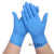 一次性手套丁腈乳胶PVC手套防护防水防油洗碗 TPE微弹-蓝色加厚【200只盒装】 M