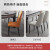 秋佳亮面岩板餐桌椅组合家用小户型现代简约伸缩折叠可变方圆实木桌 6mm岩板阿玛尼灰哑光 1.2米单桌