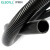    伊莱科（ELECALL)波纹管黑色PP材质防水阻燃软管穿线管 AD21.2 内径17mm(100米）